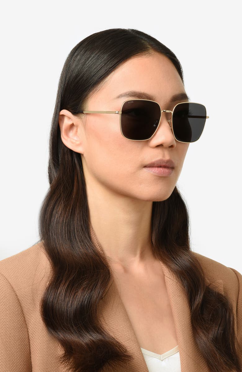 BOSS 59mm Square Sunglasses, Alternate, color, 0J5g-Ir