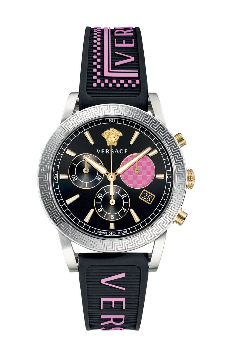 Versace Women's Sport's Tech Watch, 40mm, Main, color, Stainless Steel