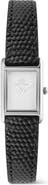 Daniel Wellington Bound Mini Tank Leather Strap Watch, 17mm x 26mm