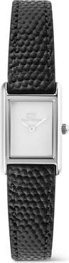 Daniel Wellington Bound Mini Tank Leather Strap Watch, 17mm x 26mm