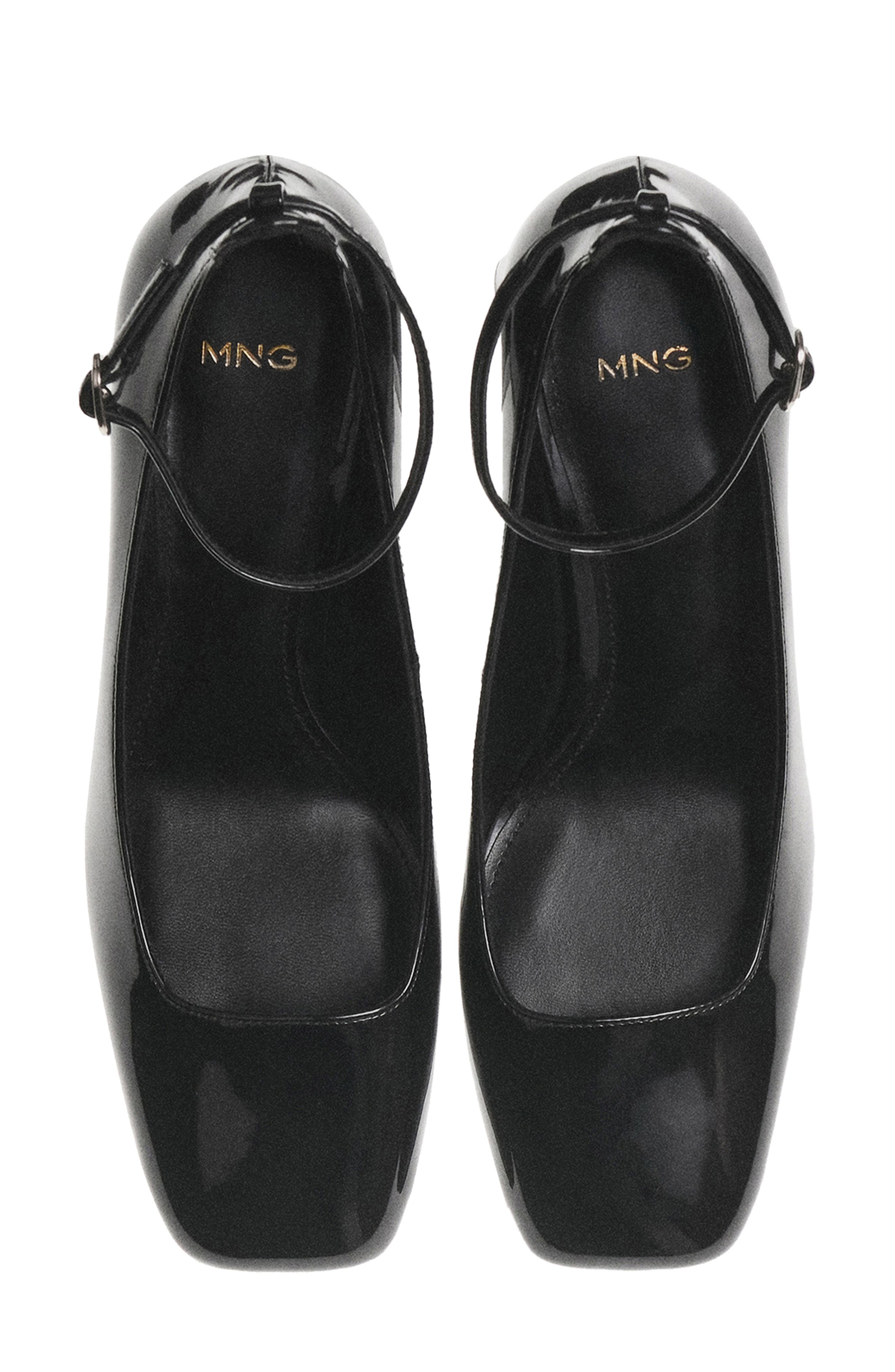 MANGO Ankle Strap Pump, Alternate, color, 