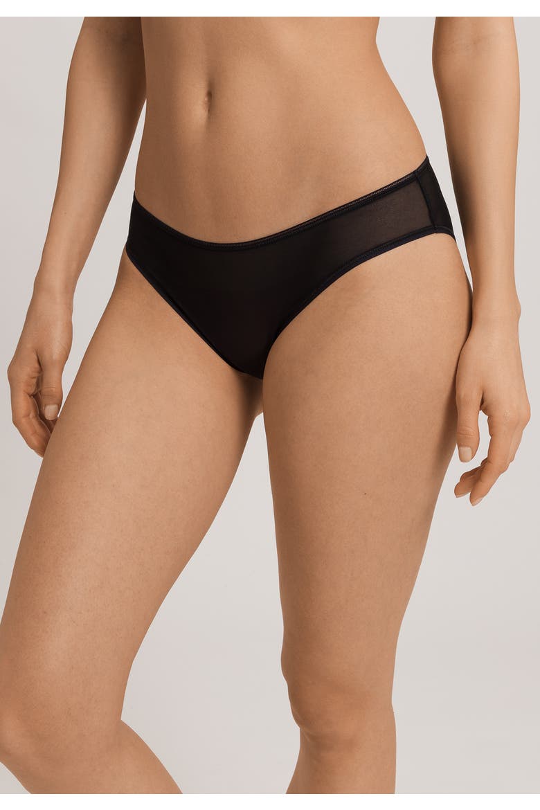 Smooth Illusion Semi-Transparent Tulle Bikini, Alternate, color, Black