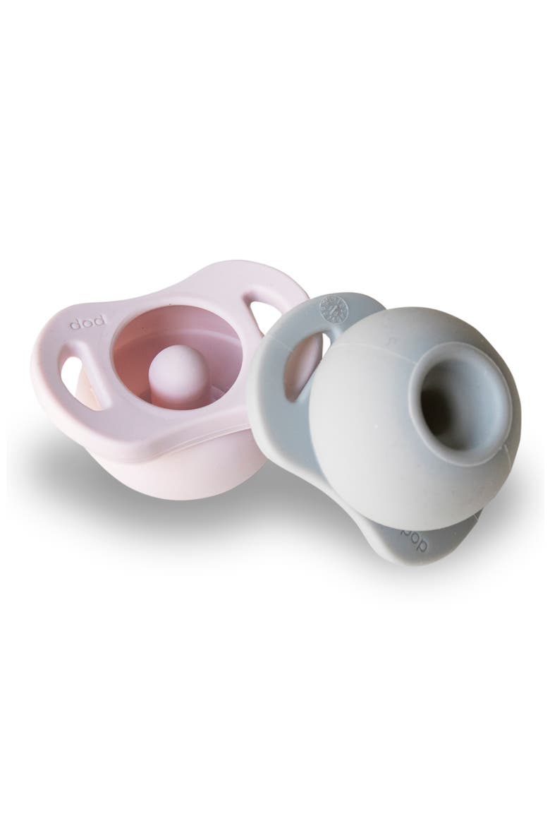 Doddle & Co 2-Pack The Pop Pacifiers, Alternate, color, OH HAPPY GREY/ I LILAC YOU