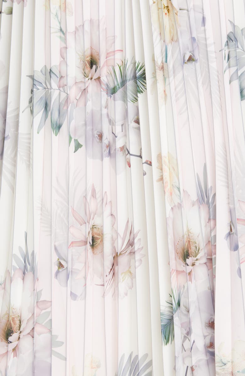 Ted Baker London Maxiiy Woodland Floral Pleated Skirt, Alternate, color, 