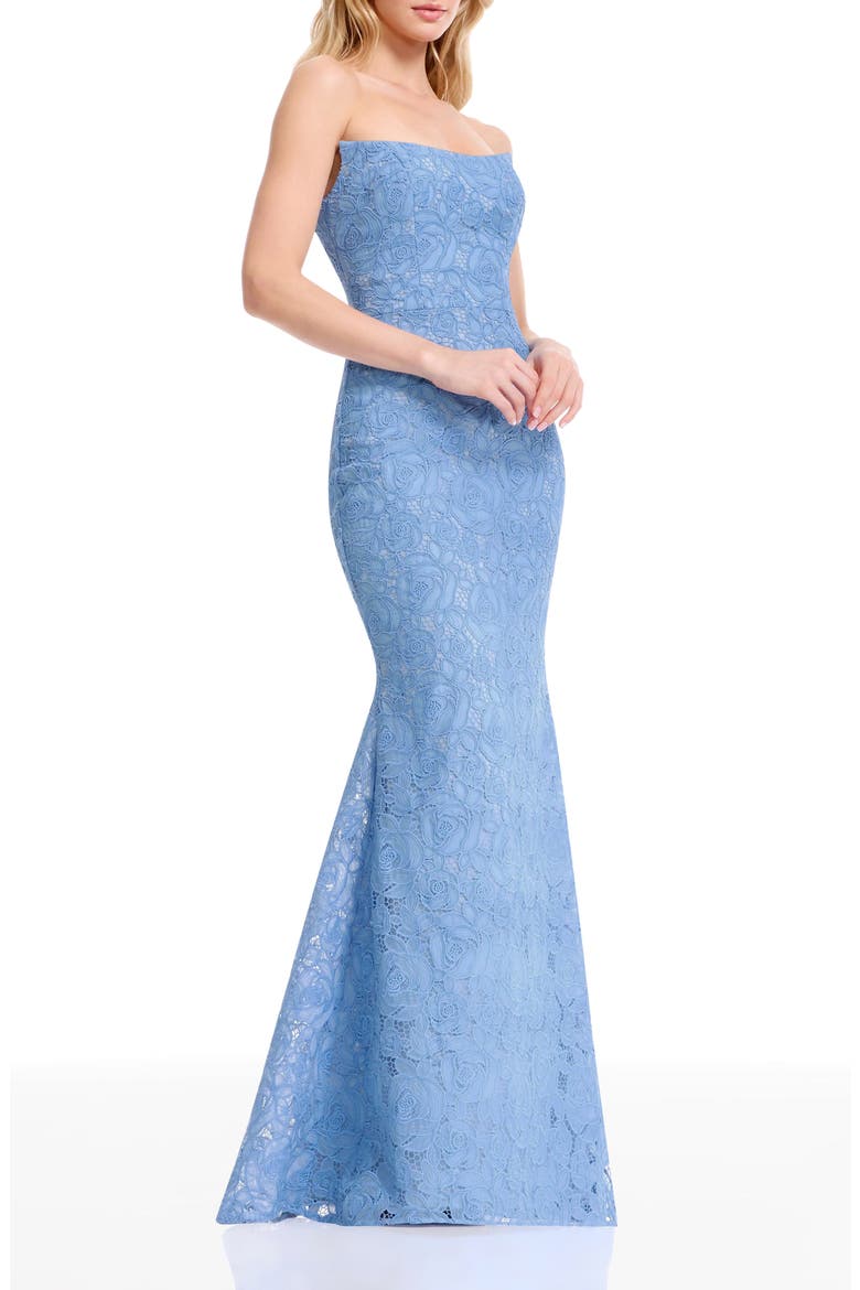 Murphy Strapless Evening Gown, Alternate, color, SKY
