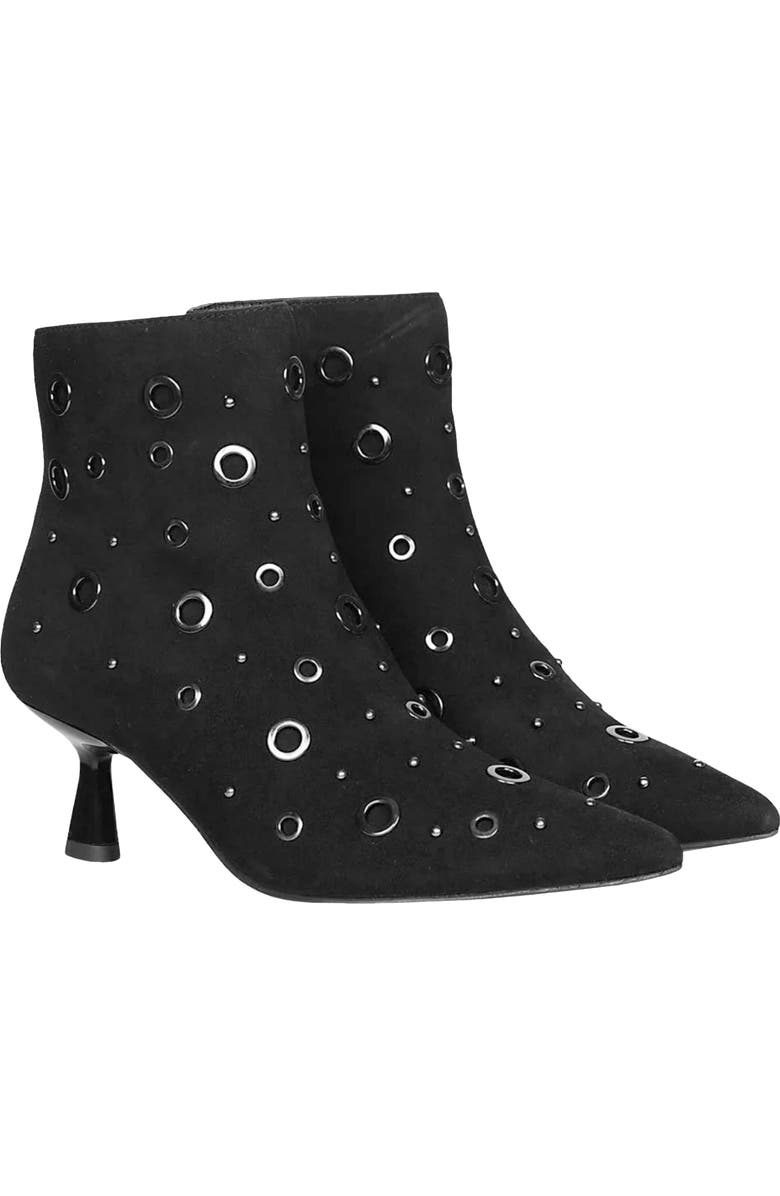 SAINT G Uru Pointed Toe Bootie, Main, color, Black Suede