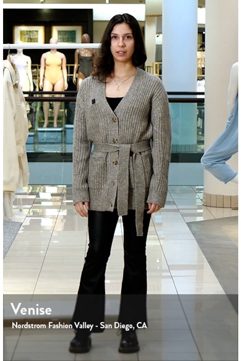 Tie Waist Button Front Cardigan video