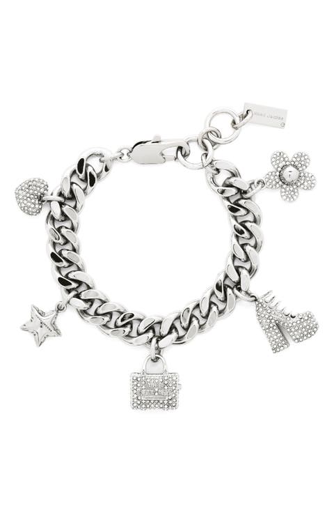 Mini Icon Pavé Charm Bracelet