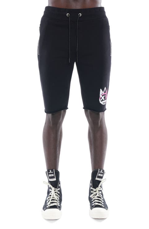 Graphic Cotton Sweat Shorts