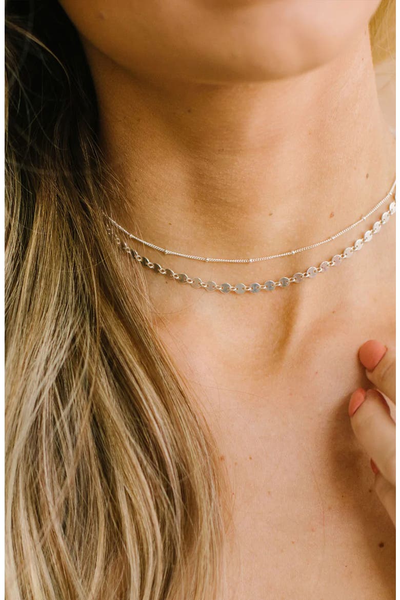 Poppy Link Choker, Alternate, color, SILVER