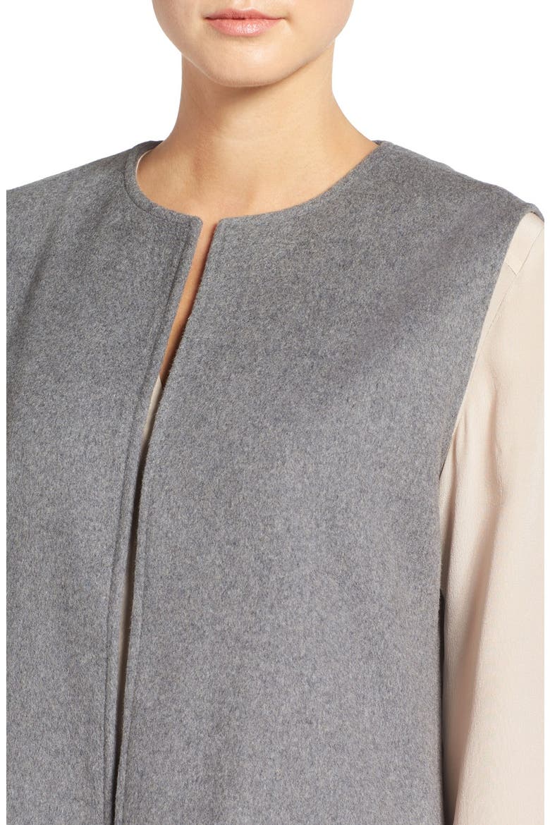 'Shannon' Long Vest, Alternate, color, MEDIUM GREY