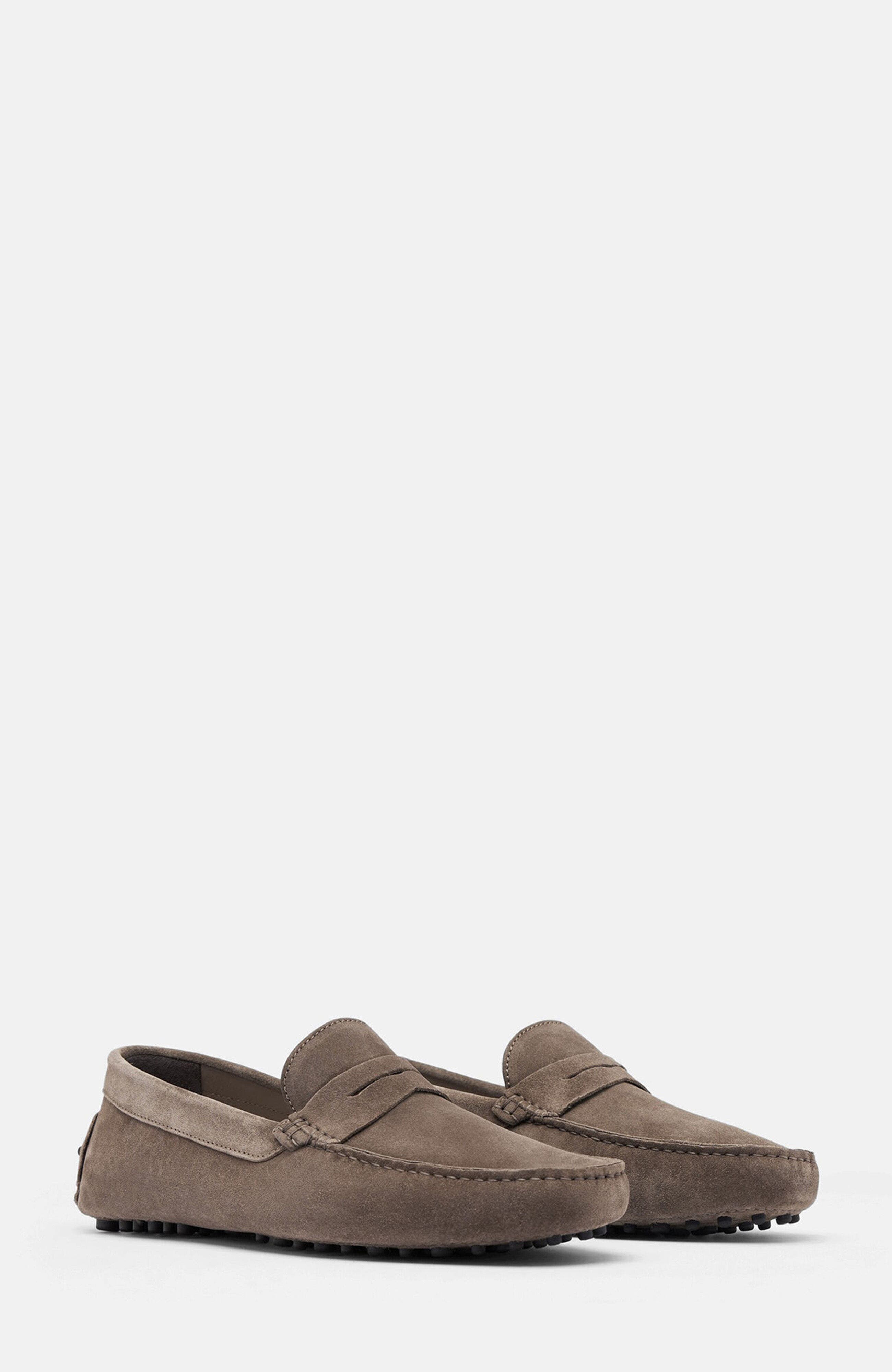 Michael Driving Shoes, Main, color, Taupe - Suede