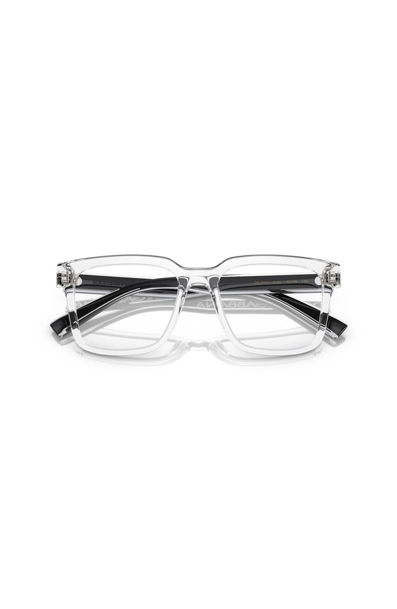 Dolce&Gabbana 50mm Square optical glasses, Alternate, color, Transparent