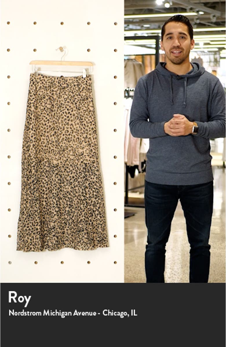 Leopard Burnout Maxi Skirt, sales video thumbnail
