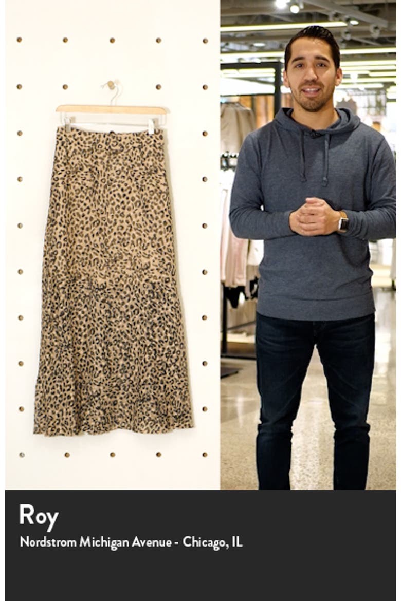 Leopard Burnout Maxi Skirt video