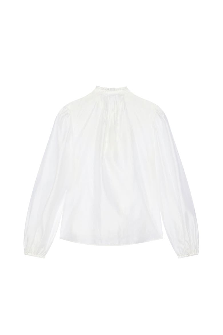 Floral Cutwork Detail Blouse, Alternate, color, Ivory
