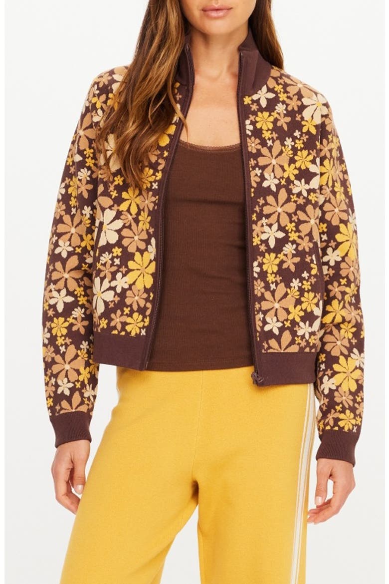 Copacabana Margot Knit Jacket, Main, color, FLORAL