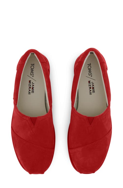 TOMS TOMS X JAMIE MIZRAHI ALP FWD WATER REPELLENT SUEDE SLIP-ON ESPADRILLE