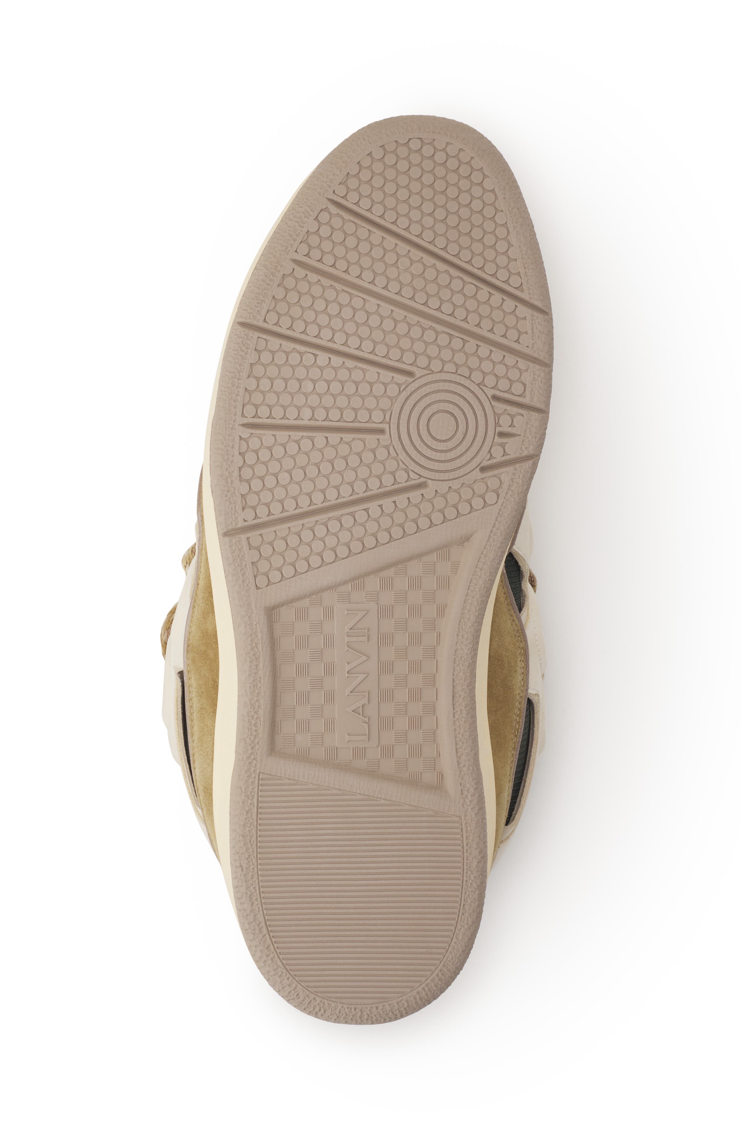 Curb Sneakers In Leather, Alternate, color, Light Beige/Khaki