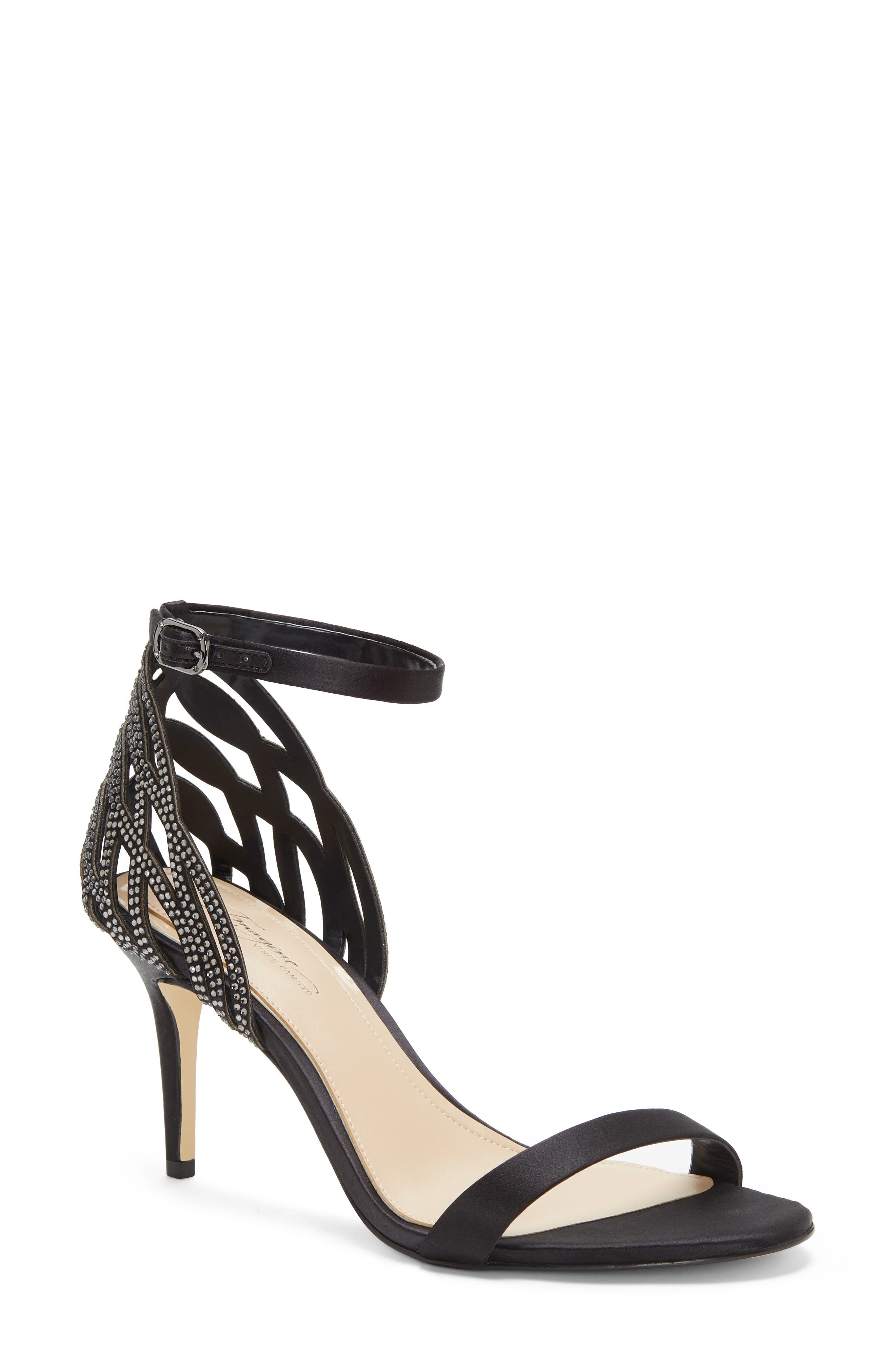 Imagine by Vince Camuto Imagine Vince Camuto Pharra Crystal Ankle Strap Sandal, Main, color, 