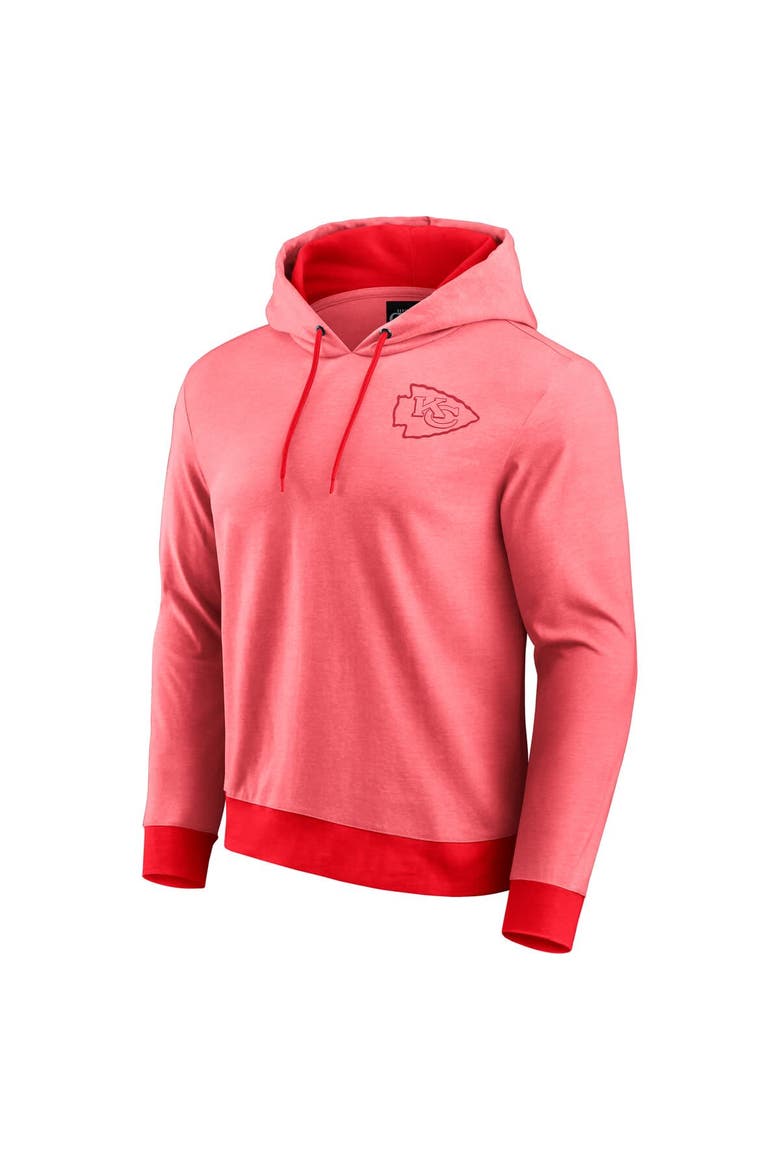 Men's Darius Rucker Collection by Fanatics Red Kansas City Chiefs Tonal Knit Pullover Hoodie, Alternate, color, Heather Red