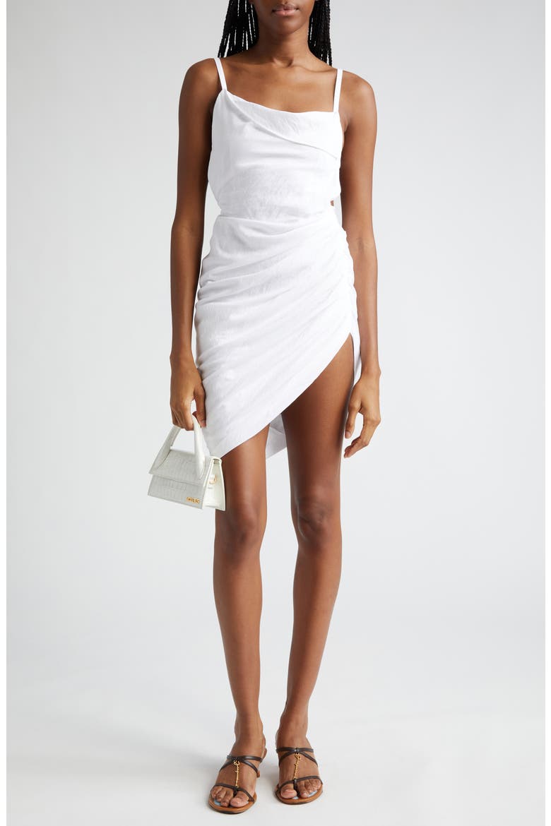 jacquemus asymmetric mini dress Jacquemus Sleeveless asymmetric mini dress