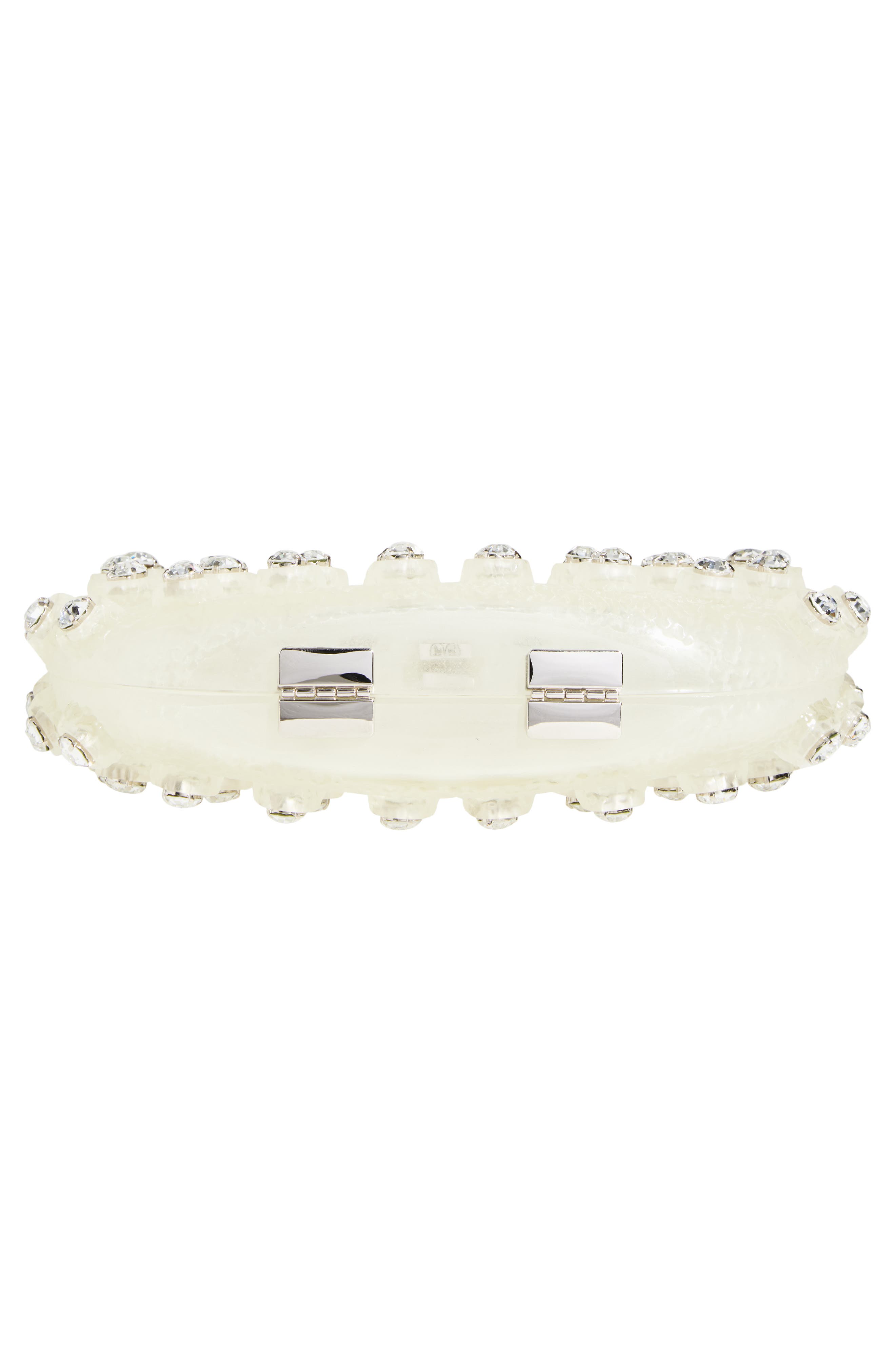 L’alingi Iced Meleni Crystal Embellished Handbag, Alternate, color, Clear