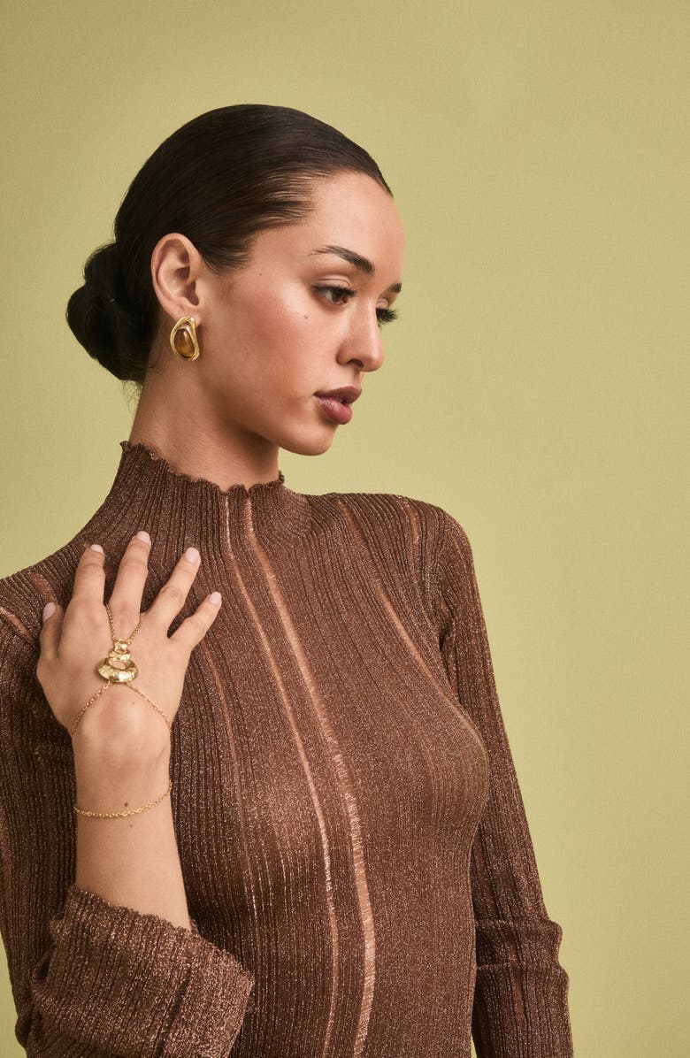 Petit Moments Lua Hand Chain, Alternate, color, Gold