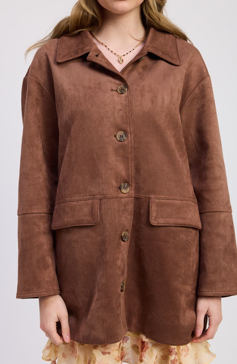 JACQUIE THE LABEL Cordelia Oversize Jacket, Alternate, color, Mocha