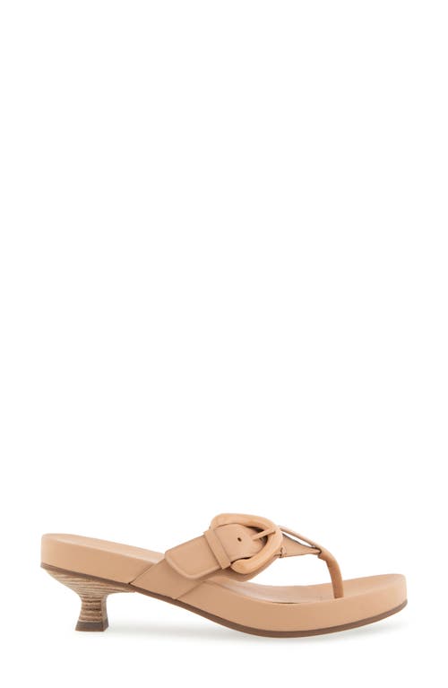Aerosoles Calvin Flip Flop In Beige Bisque Leather