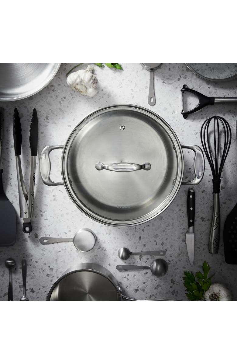 Cuisine::pro<sup>®</sup> iconiX<sup>™</sup> 7.6 Qt Stockpot with Lid, Alternate, color, Silver