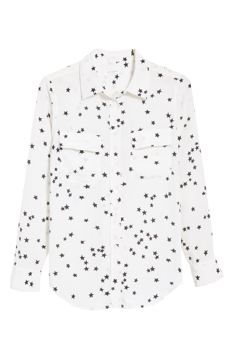 Equipment 'Starry Night' Silk Shirt, Alternate, color, 
