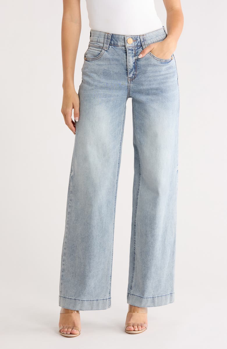 Democracy AbSolution High Waist Wide Leg Jeans, Main, color, Light Blue