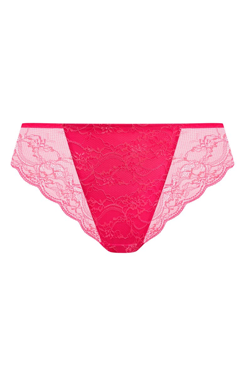 Elomi Darcie Brazilian Briefs, Alternate, color, Azalea