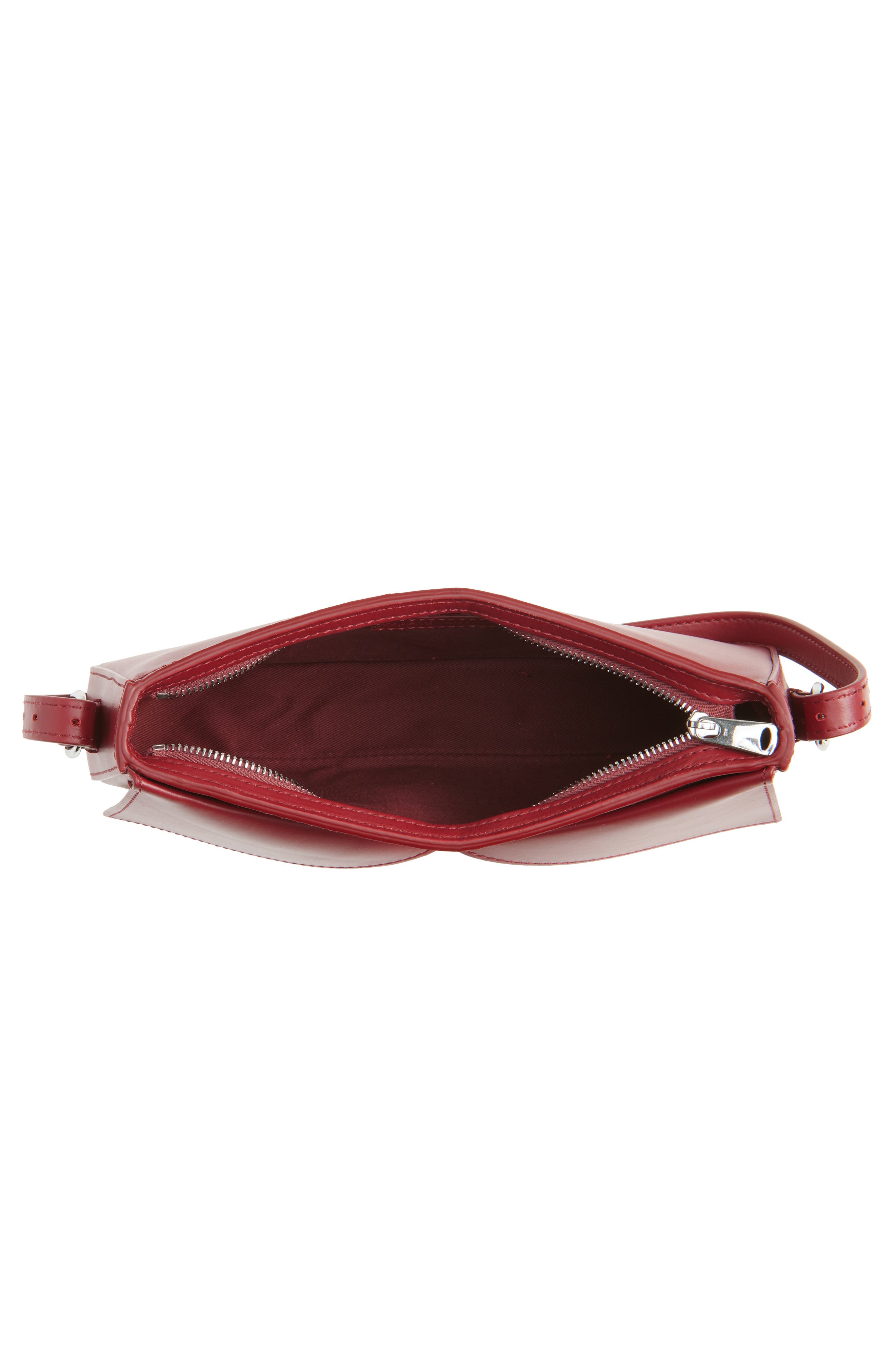 Coperni Belt Leather Baguette Bag, Alternate, color, Red Red