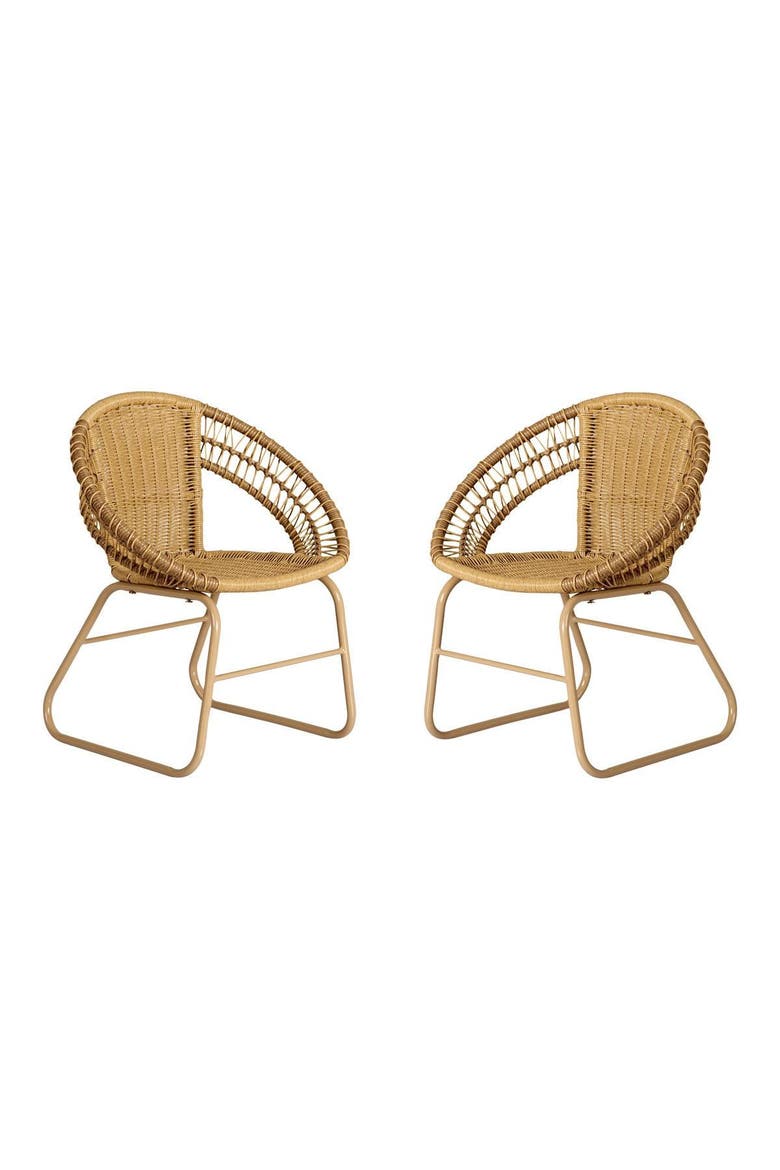 Kids' Washable Wicker Chair - Set of 2, Main, color, Beige