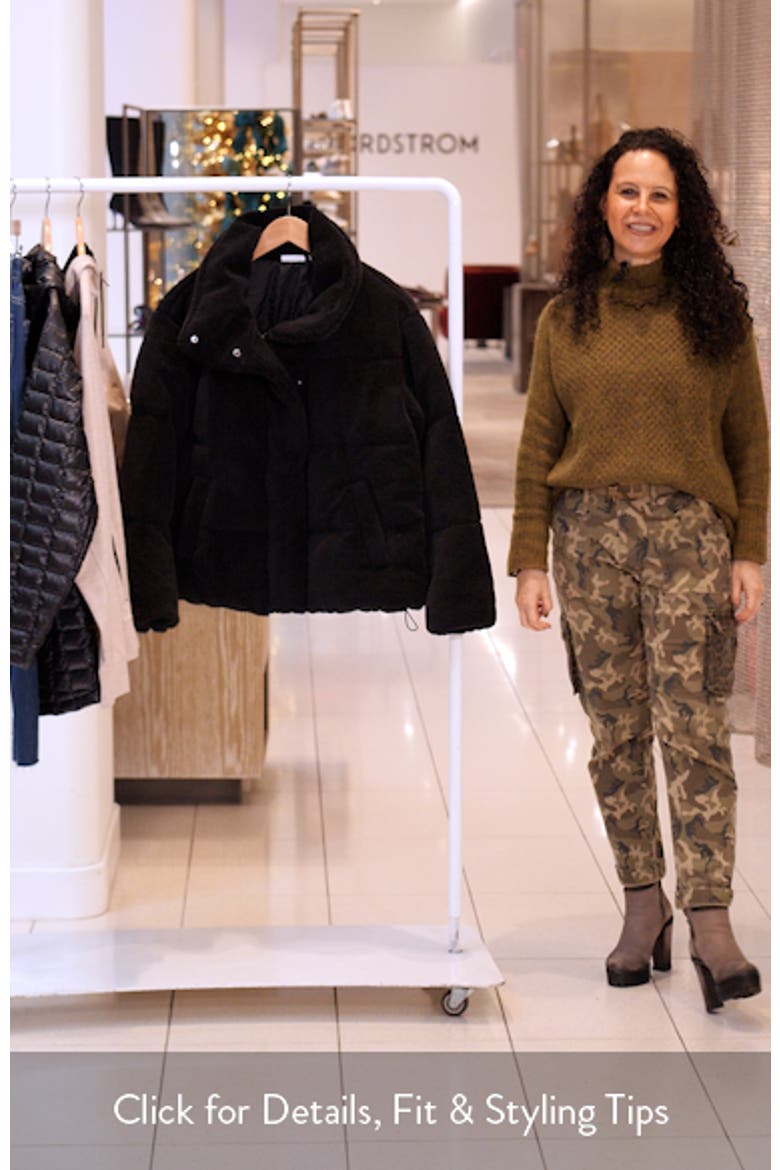 Faux Shearling Puffer Jacket video