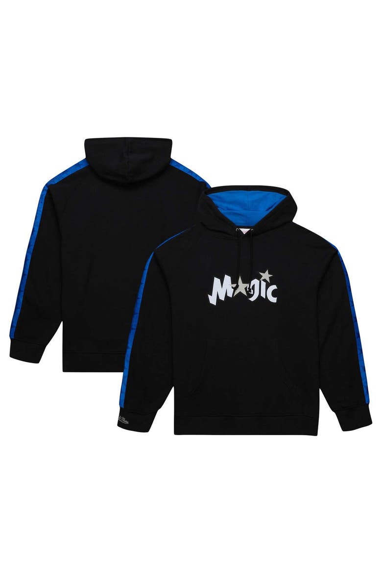 Men's Mitchell & Ness Black Orlando Magic Hardwood Classics Nights Raglan Pullover Hoodie, Alternate, color, Black