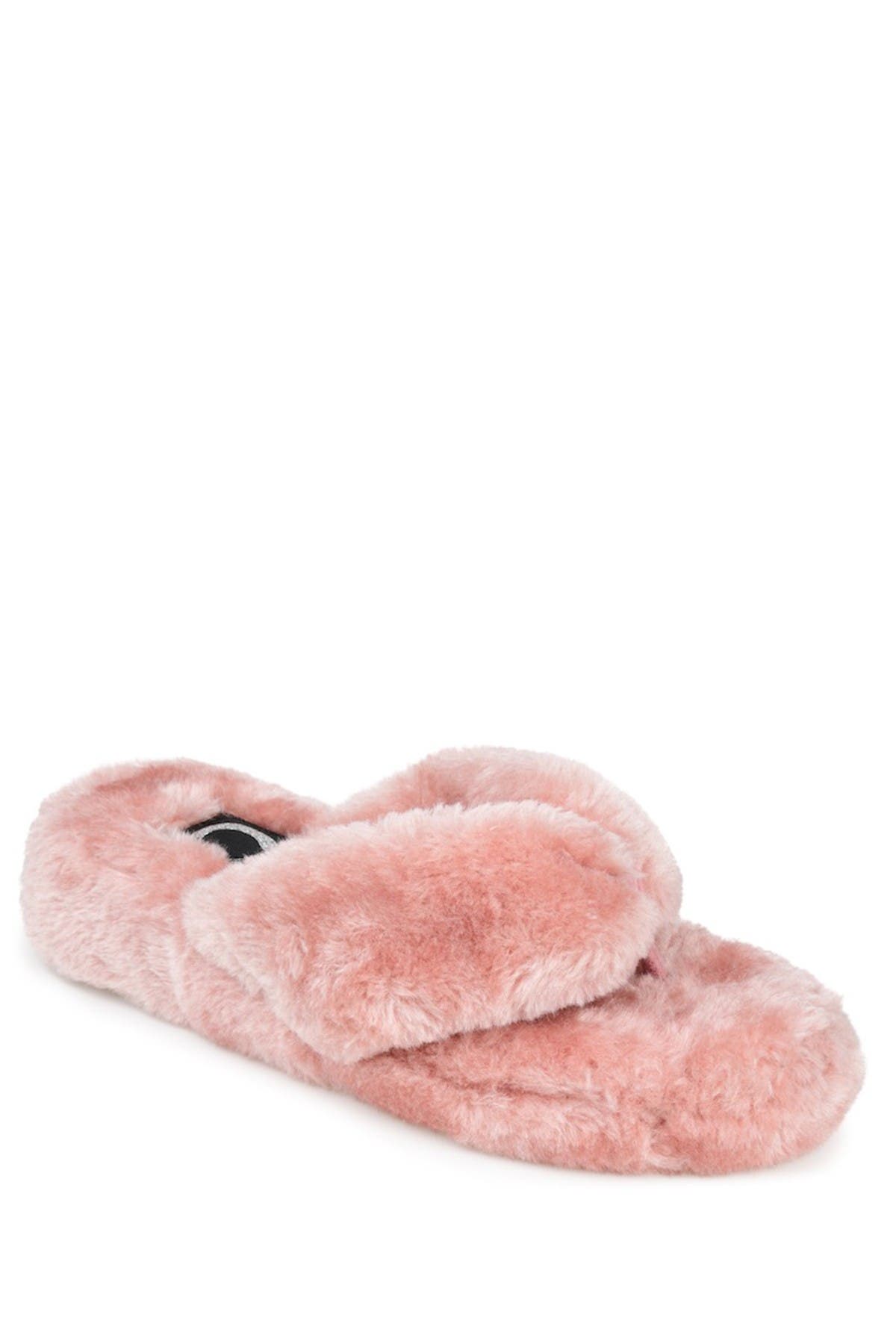 Dream Faux Fur Slipper, Main, color, BLUSH