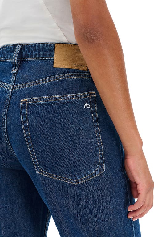 Rag & Bone Featherweight Logan Wide Leg Jeans In Blue