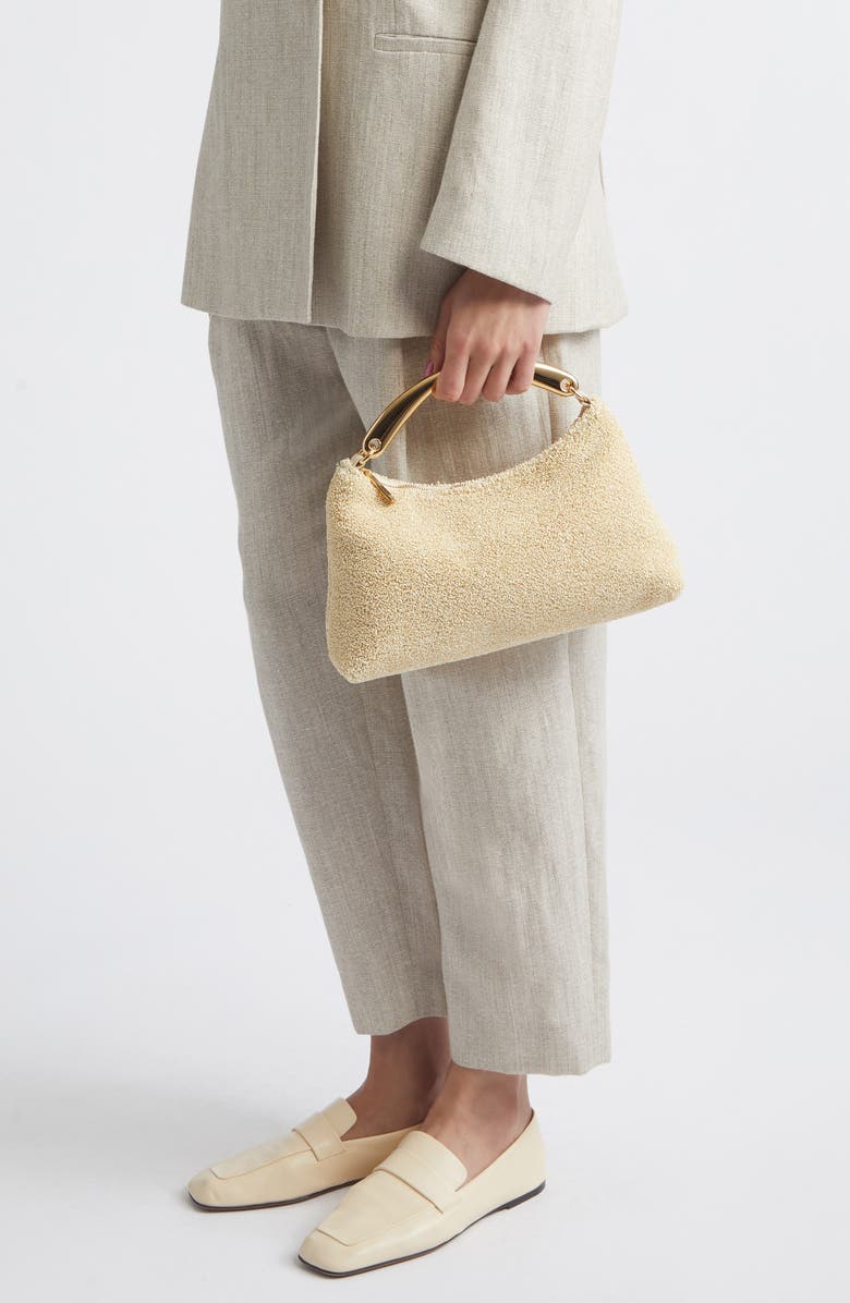 Mansur Gavriel Rhea Metal Top Handle Bag, Alternate, color, Jasmine