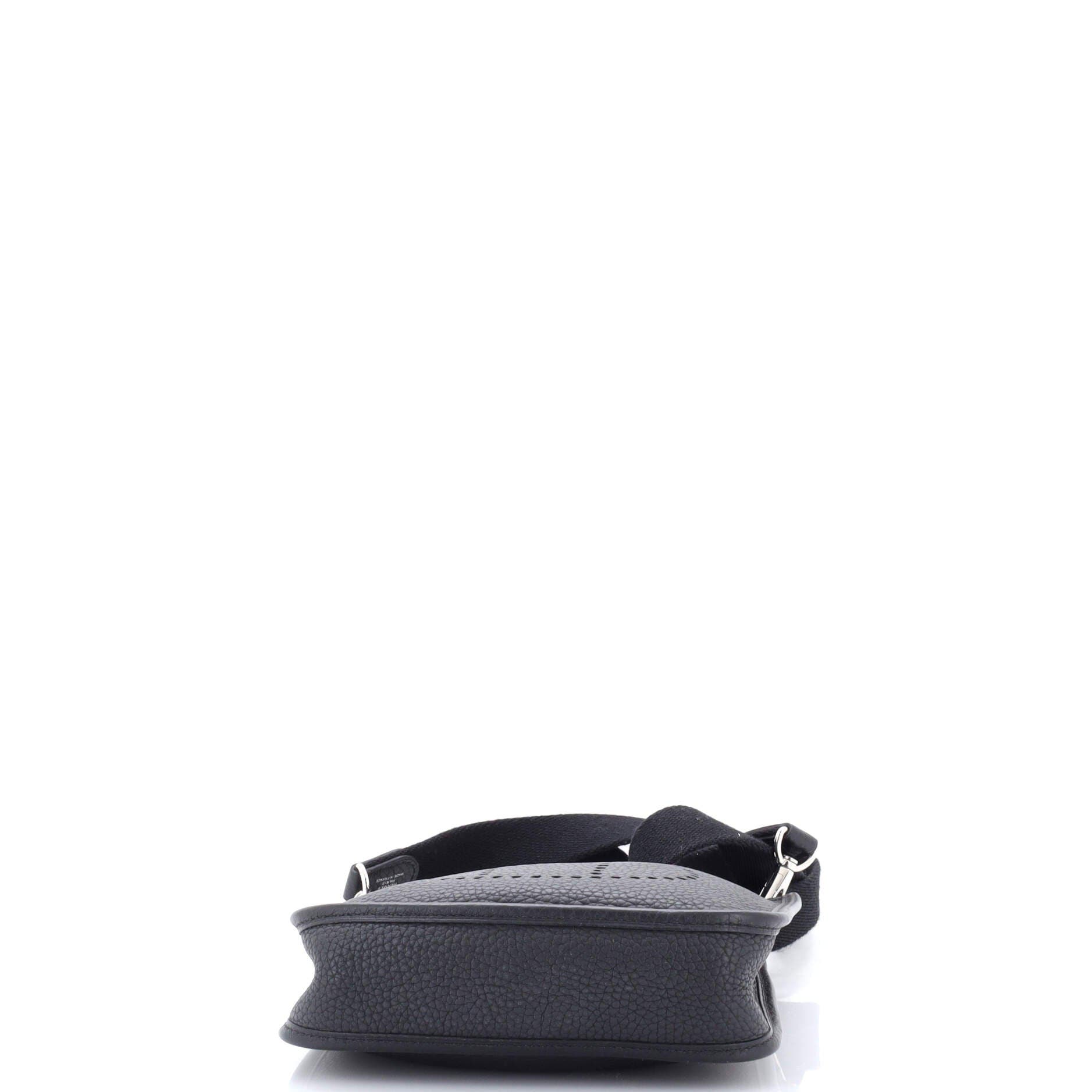 Pre-Owned Hermes Evelyne Bag Gen III Clemence TPM, Alternate, color, Noir