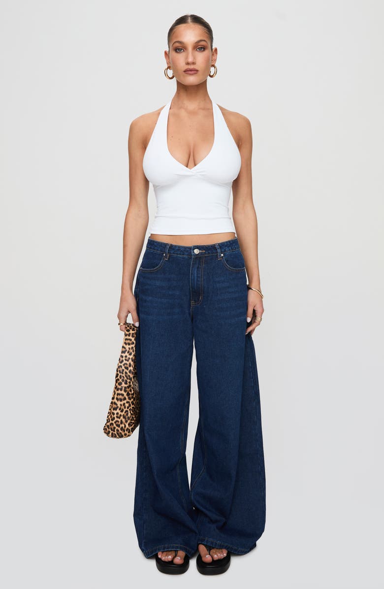 Princess Polly Whimsy Halter Top, Alternate, color, White