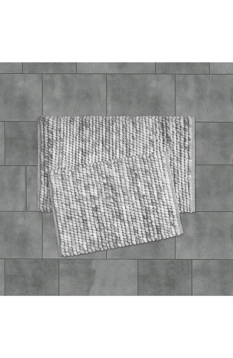 French Connection Space Dye Set of 2 Bath Mats, Alternate, color, Grey