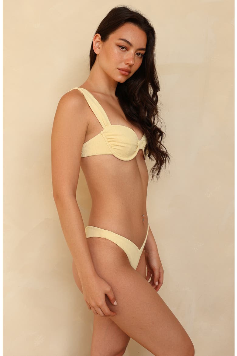 Barbados Underwire Bikini Top, Alternate, color, Honey