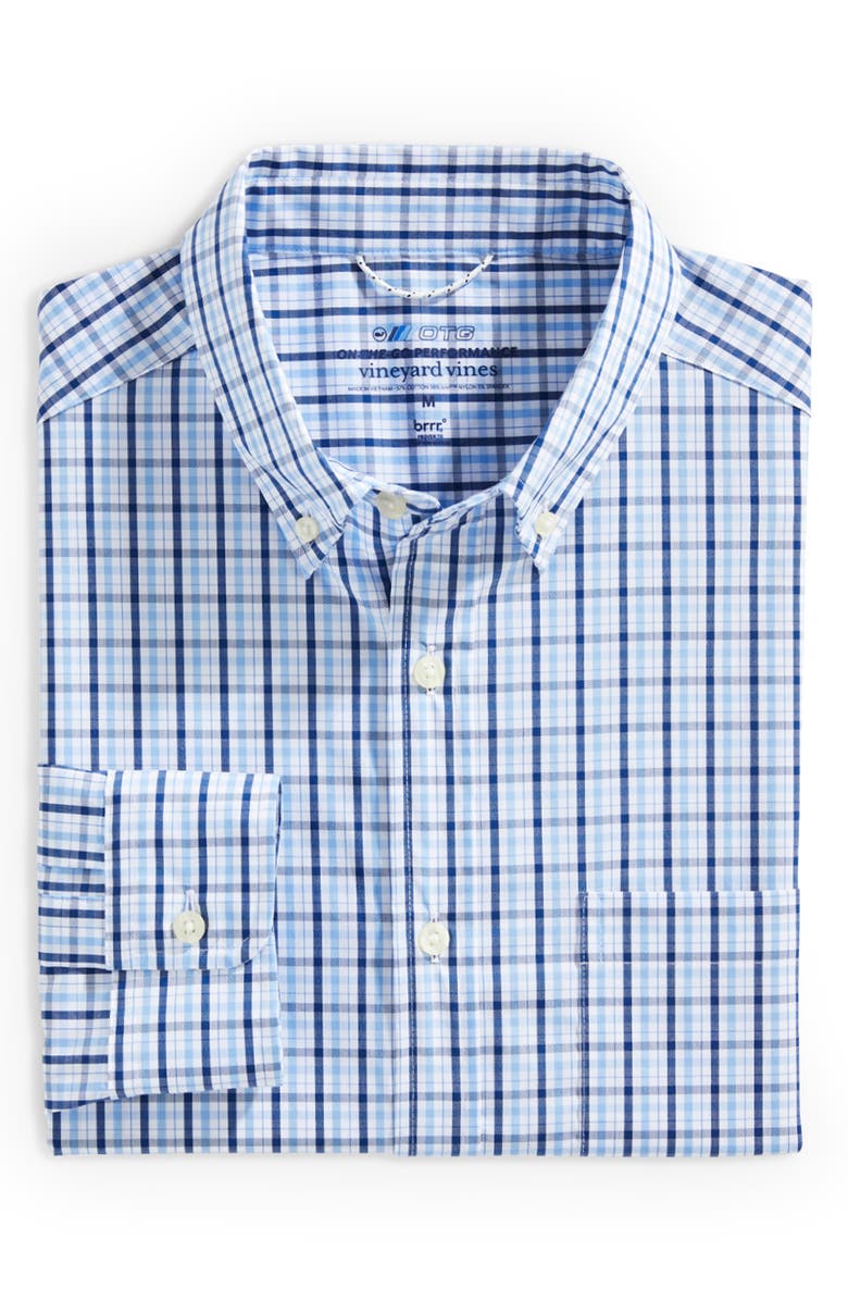 vineyard vines Classic Fit Check Button-Down Performance Shirt, Alternate, color, 