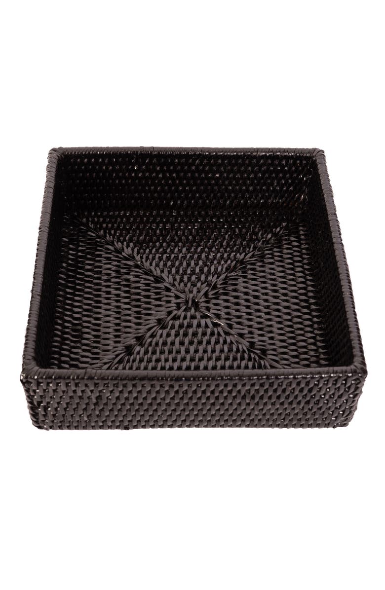 Artifacts Trading Company<sup>™</sup> Artifacts Rattan Luncheon Napkin Holder, Alternate, color, Tudor Black