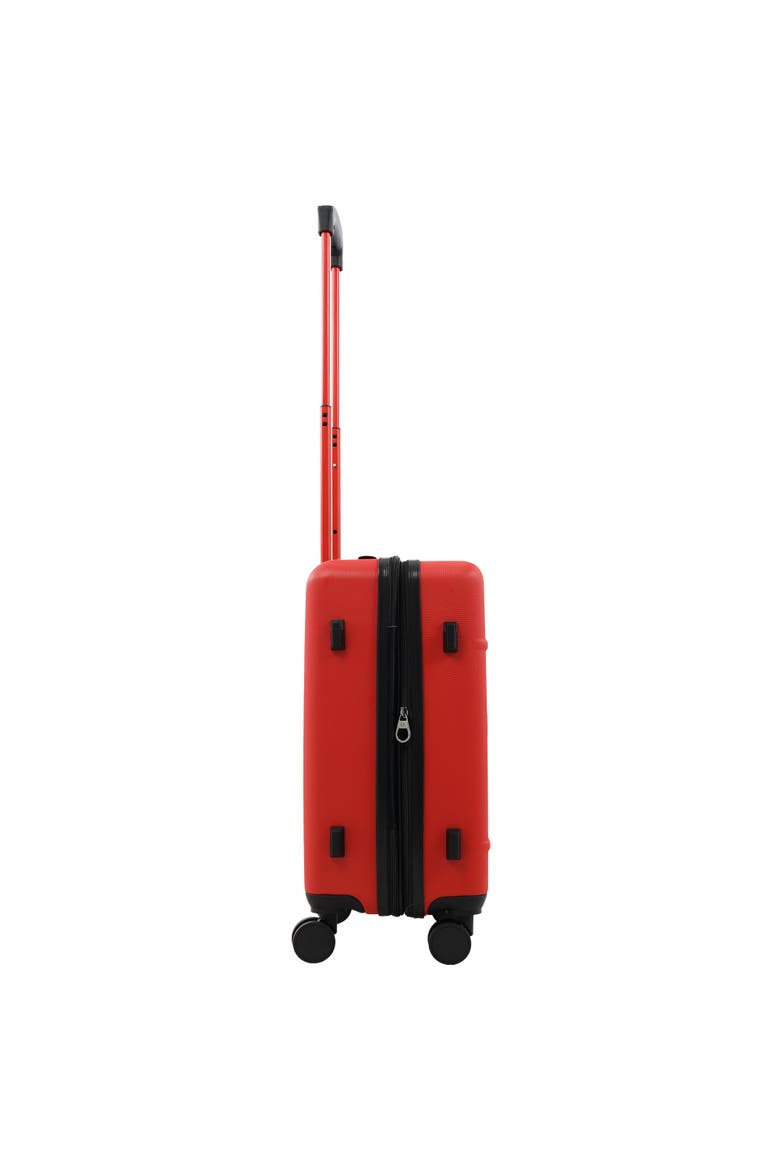 Molded U 22" Expandable Hardside Carry-On Spinner Luggage, Alternate, color, RED