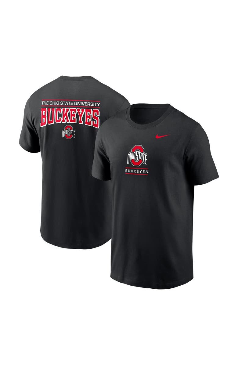 Nike Men's Nike Black Ohio State Buckeyes 2-Hit T-Shirt, Main, color, Black