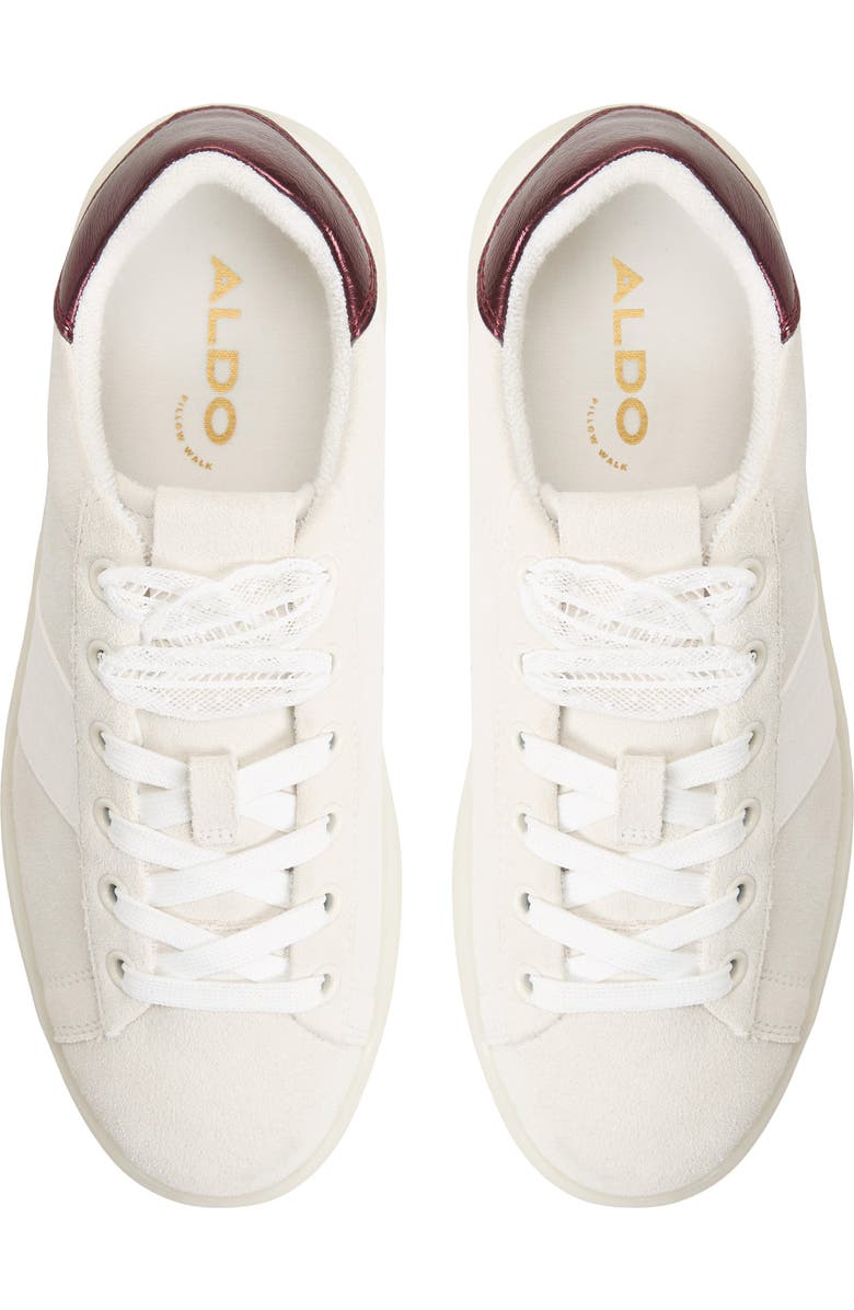 ALDO Adrei Platform Sneaker, Alternate, color, White Combo
